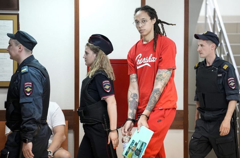 In the Russian trial, Brittney Griner was judged to be guilty