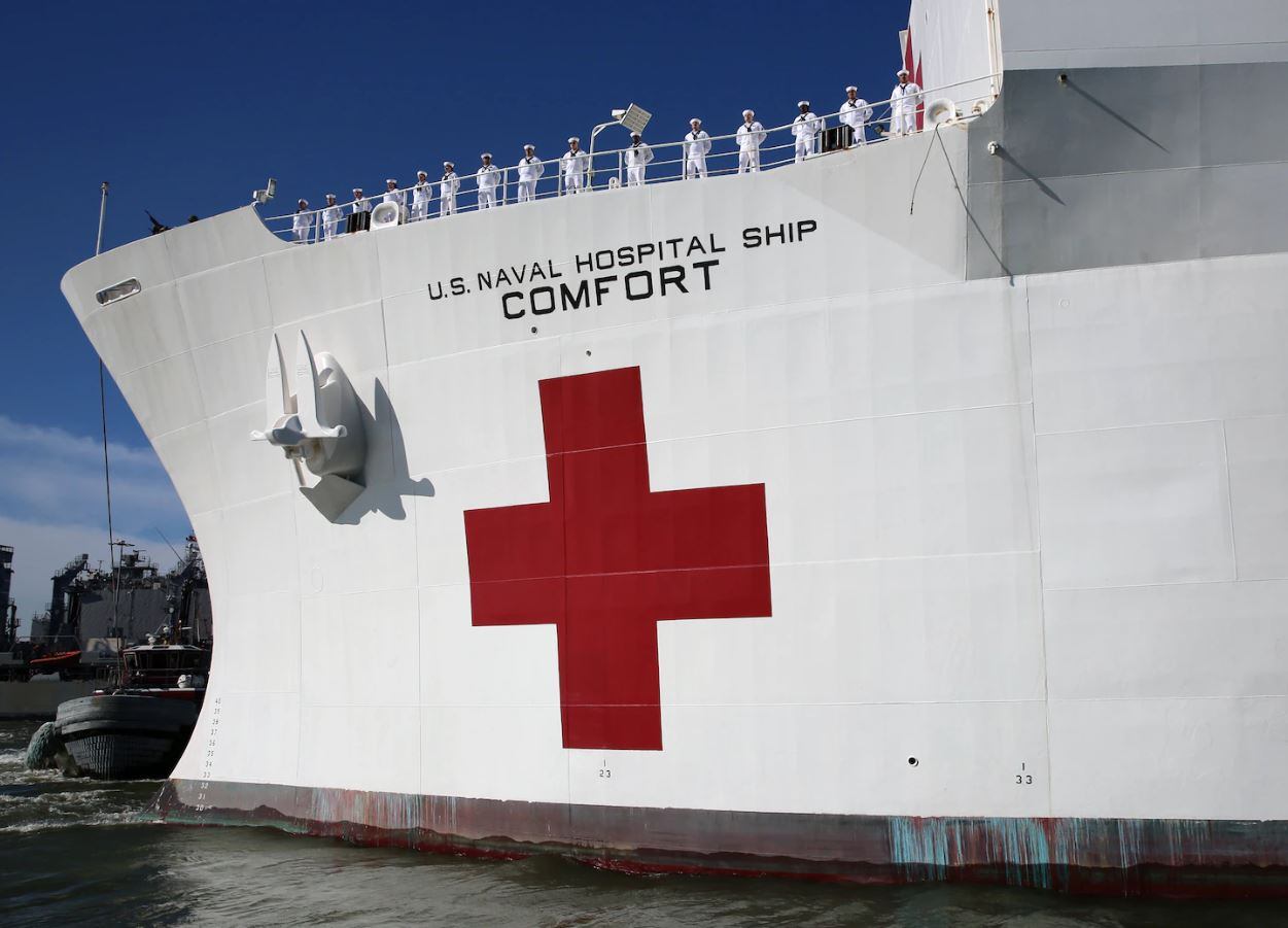 The United States Navy Ship Comfort will be continuing its mission in 2022 after leaving Norfolk