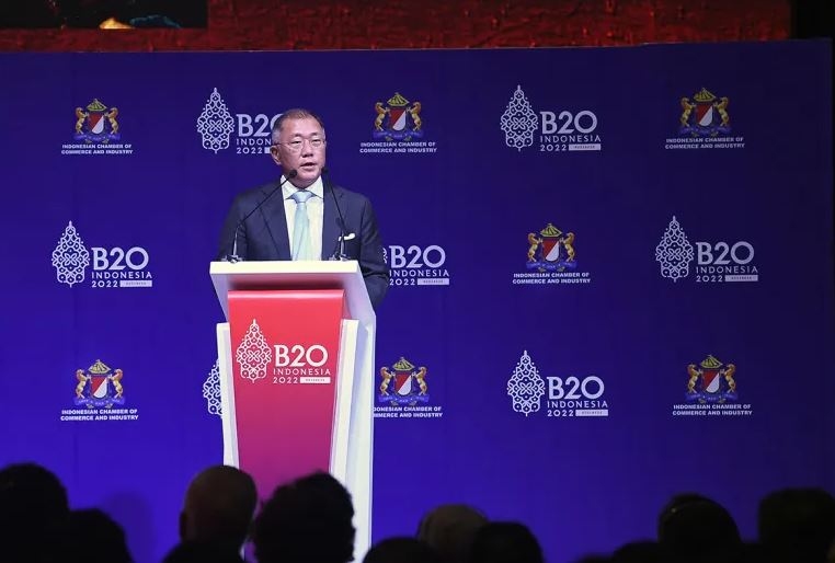 At the next B20 summit in Indonesia in 2022, the Executive Chair of Hyundai urges for bold action to be taken on the issues of climate change and energy poverty