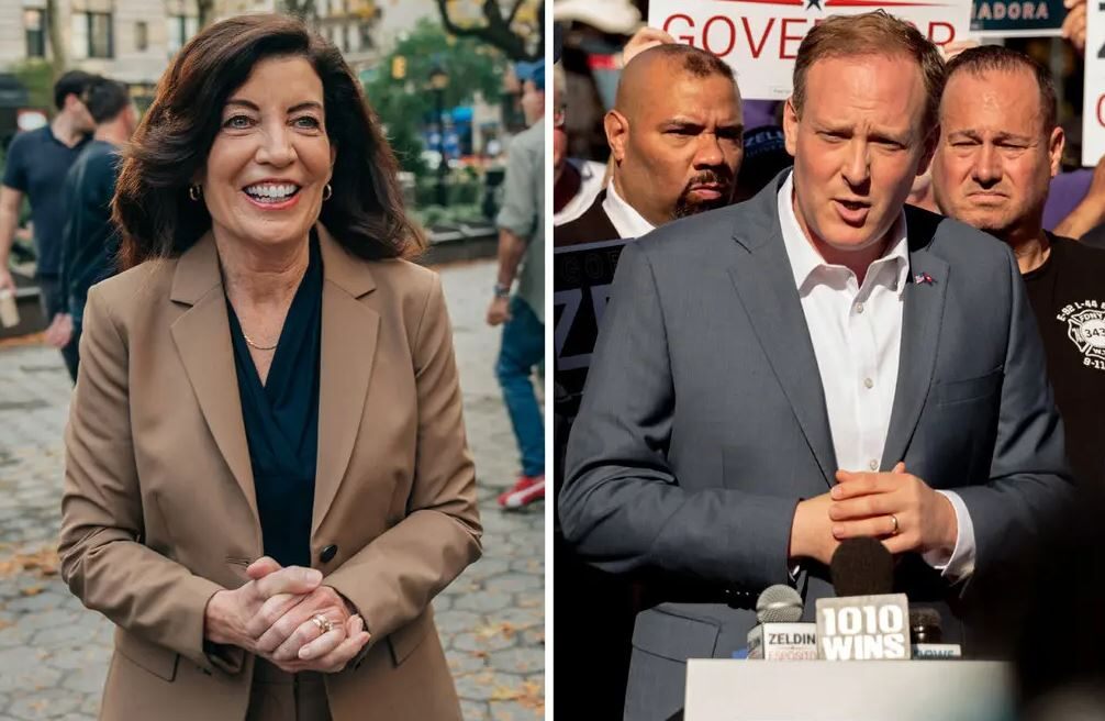Hochul and Zeldin Have One Last Stand in an Unpredictable Race Before Election Day